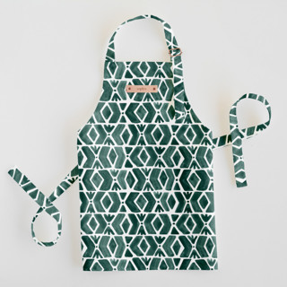 This is a forest kids aprons by Luz Alliati called outdoors in standard