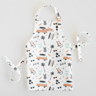 This is a beach kids aprons by Kristie Kern called socal in standard