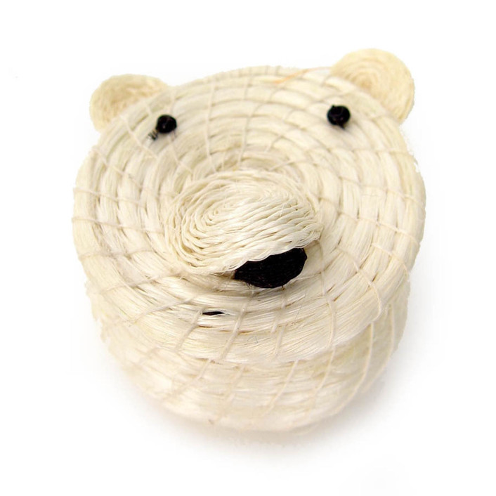 Lidded Basket Polar Bear
