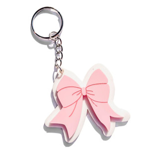 This is a multicolorassorted-colors back to school supplies by Haven Print Co. called bow keychain in standard