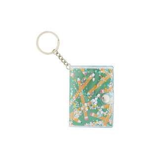 This is a green back to school supplies by Jollity and Co called smarty pants notebook keychain in green - set of 1 in standard