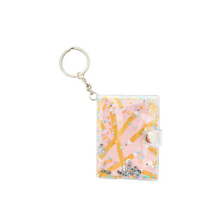 This is a pink back to school supplies by Jollity and Co called smarty pants notebook keychain in pink - set of 1 in standard