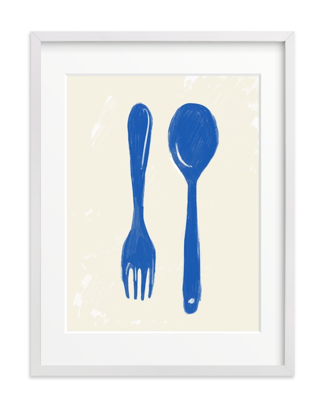 kitchen cutlery Children's Art Print