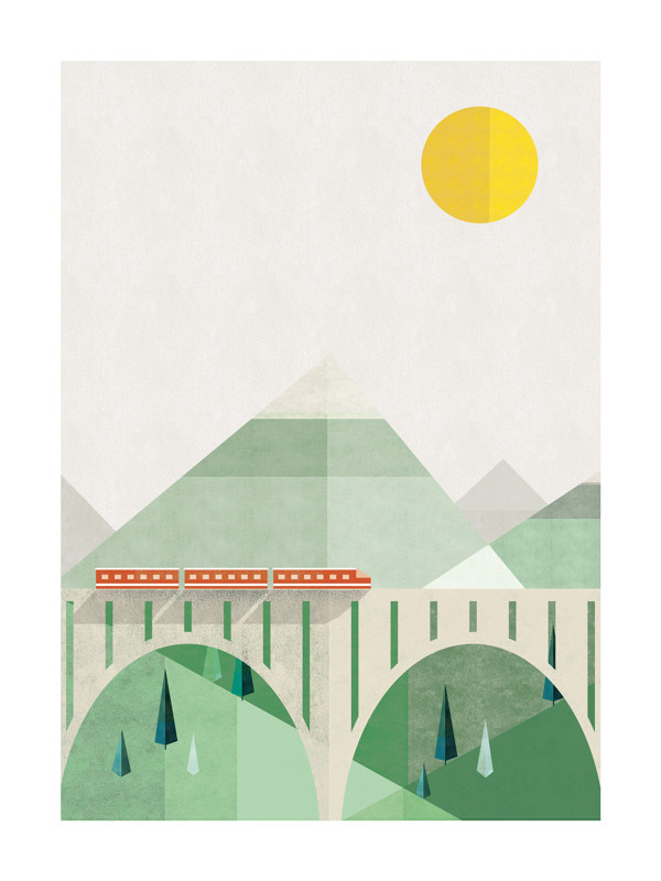Train Voyage Children's Art Print