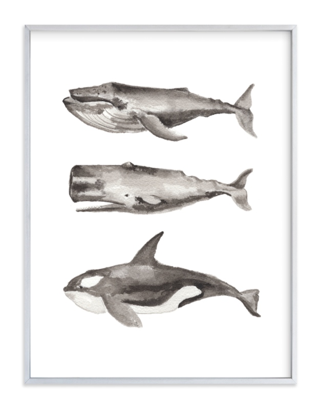 Three Stacked Whales Wall Art Prints by Two if by Sea ...