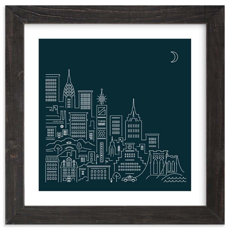 Goodnight New York Wall Art Prints By Jennifer Wick Minted