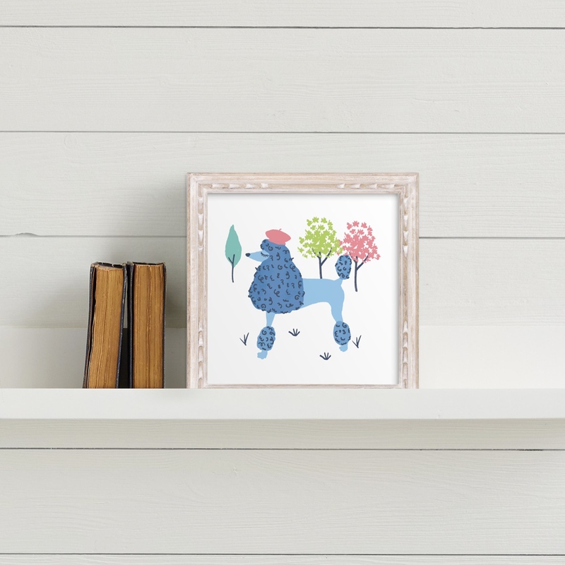 Parisian Poodle Wall Art Prints by Ali Macdonald Minted