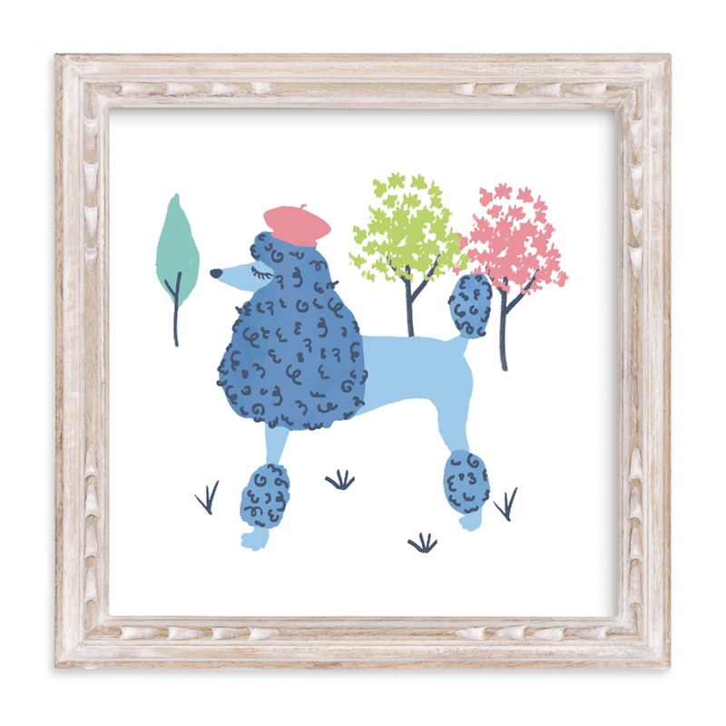 Parisian Poodle Wall Art Prints by Ali Macdonald Minted