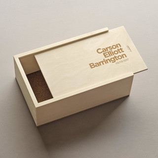 This is a natural wedding gifts by Artificer Wood Works called the designer - keepsake shoebox in standard