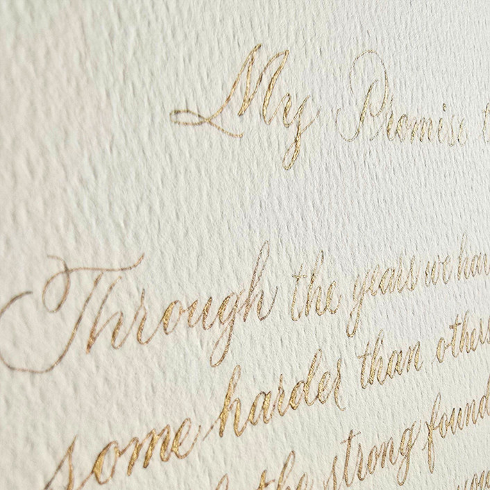 Custom Calligraphed Letter/ Text