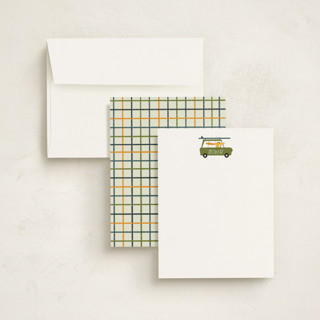 This is a lime kids thank you cards notes with standard by JeAnna Casper called surf printing on signature in standard