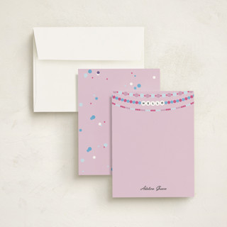 This is a grape kids thank you cards notes with standard by Pixel and Hank called note era printing on signature in standard