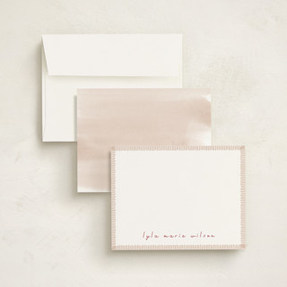 This is a sand kids thank you cards notes with standard by letterfix called coastal printing on signature in standard