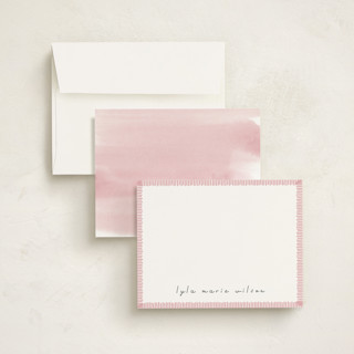 This is a coral kids thank you cards notes with standard by letterfix called coastal printing on signature in standard