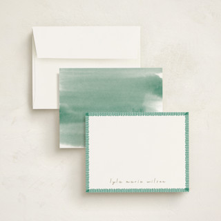 This is a seaweed kids thank you cards notes with standard by letterfix called coastal printing on signature in standard