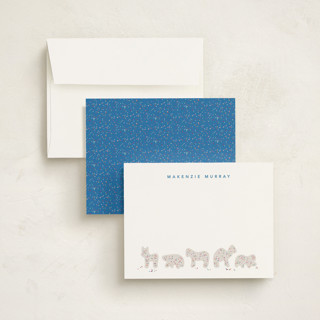 This is a royal icing kids thank you cards notes with standard by Jennifer Postorino called animal cracker parade printing on signature in standard