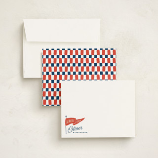 This is a fruit punch kids thank you cards notes with standard by Oscar and Emma - Karly Depew called vintage pennant printing on signature in standard