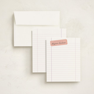 This is a peony kids thank you cards notes with standard by Mellary Bitner called dreaming of fullscap printing on signature in standard