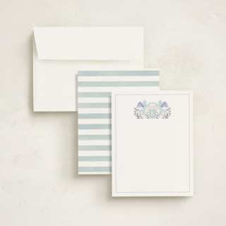 This is a frozen kids thank you cards notes with standard by Masha Zimovich called unicorn crest printing on signature in standard