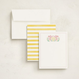 This is a sunshine kids thank you cards notes with standard by Masha Zimovich called unicorn crest printing on signature in standard