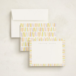 This is a sunny kids thank you cards notes with standard by Creo Study called confetti border printing on signature in standard