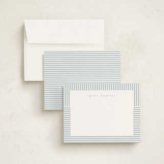 This is a water kids thank you cards notes with standard by Lea Delaveris called spring striped printing on signature in standard