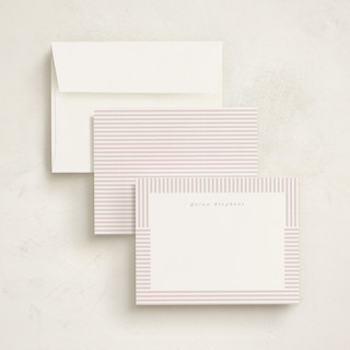 This is a ballet kids thank you cards notes with standard by Lea Delaveris called spring striped printing on signature in standard
