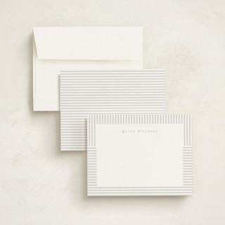 This is a shark kids thank you cards notes with standard by Lea Delaveris called spring striped printing on signature in standard