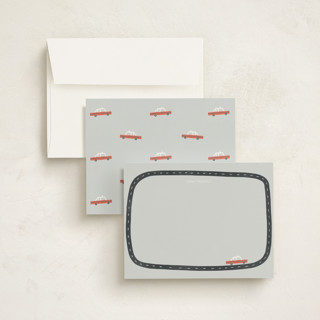This is a mist kids thank you cards notes with standard by On Friday We called city streets printing on signature in standard