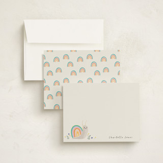 This is a sand kids thank you cards notes with standard by Cass Loh called rainbow snail printing on signature in standard