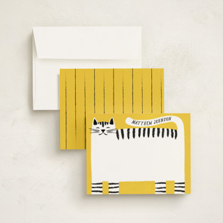 This is a sunshine kids thank you cards notes with standard by Pati Cascino called hello cat printing on signature in standard