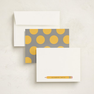 This is a custard kids thank you cards notes with standard by Christie Garcia called penciled printing on signature in standard