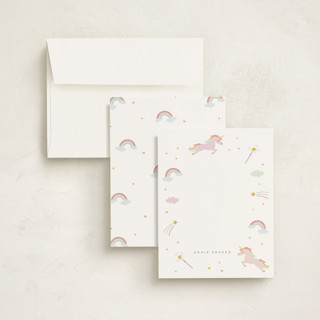 This is a cloud kids thank you cards notes with standard by Anupama called magical day printing on signature in standard