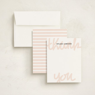 This is a petal kids thank you cards notes with standard by Kimberly FitzSimons called hand lettered printing on signature in standard
