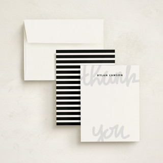 This is a pebble kids thank you cards notes with standard by Kimberly FitzSimons called hand lettered printing on signature in standard