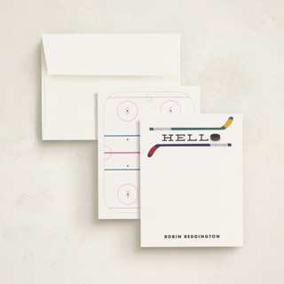 This is a face off kids thank you cards notes with standard by Jennifer Thomke called slap stick printing on signature in standard