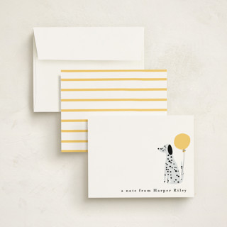 This is a yolk kids thank you cards notes with standard by Angela Thompson called paw-some pup printing on signature in standard