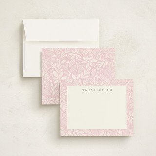 This is a blush kids thank you cards notes with standard by Jen Owens called soft printing on signature in standard