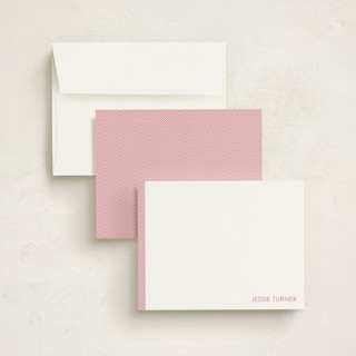 This is a bubblegum kids thank you cards notes with standard by Seth Caskey called herringbone printing on signature in standard