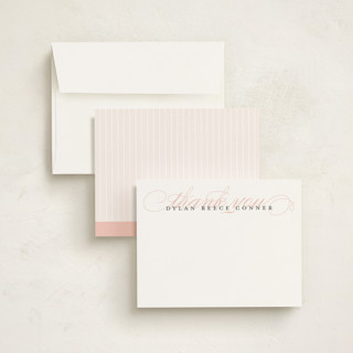 This is a cotton candy kids thank you cards notes with standard by Jessica Williams called graceful entrance printing on signature in standard