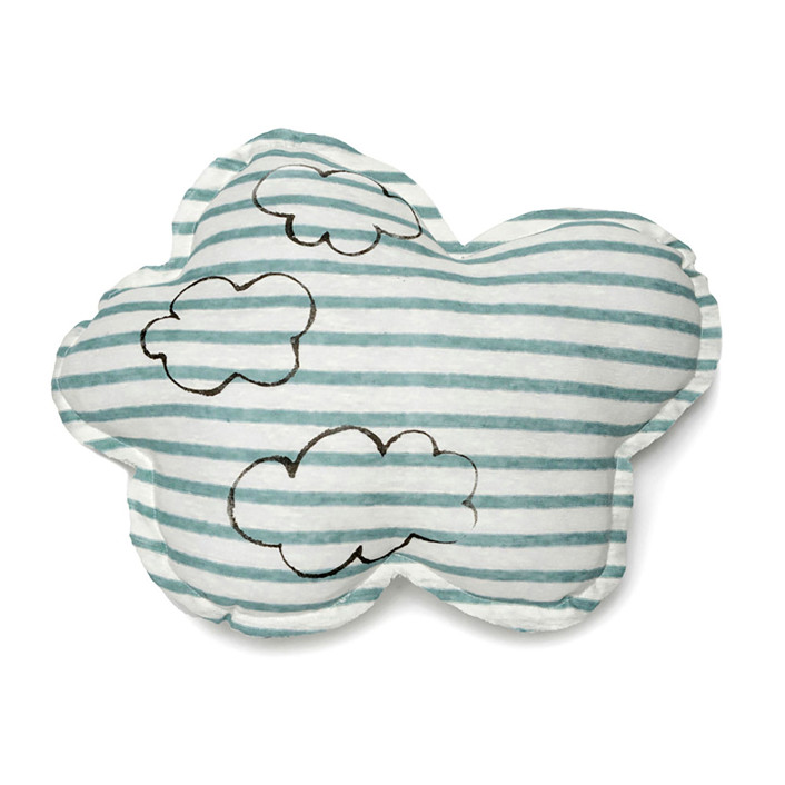 Large Cloud Shaped Pillow - Clouds Print