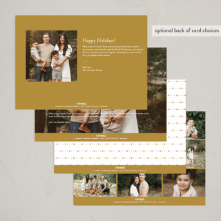 This is a golden kwanzaa cards with standard by Ana de Sousa called merriest&bright printing on recycled smooth signature in standard