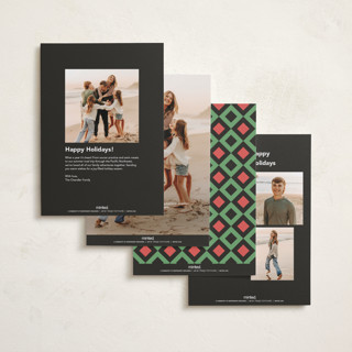 This is a unity kwanzaa cards with standard by letterfix called geometric frame printing on recycled smooth signature in standard