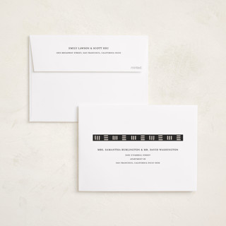 This is a onyx kwanzaa cards with standard by Dawn Pope called kwanzaa pattern arch printing on recycled smooth signature in standard