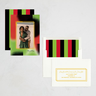 This is a papaya kwanzaa cards with standard by Baumbirdy called kwanza frame printing on recycled smooth signature in standard