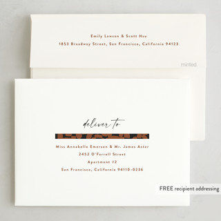 This is a terracotta kwanzaa cards with standard by Pati Cascino called aissa printing on recycled smooth signature in standard