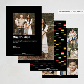 This is a onyx kwanzaa cards with standard by Pixel and Hank called kwanzaa boarder printing on recycled smooth signature in standard