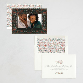 This is a pebble kwanzaa cards with standard by Inkblot Design called collective dots printing on recycled smooth signature in standard