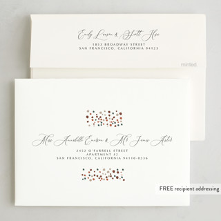 This is a pebble kwanzaa cards with standard by Inkblot Design called collective dots printing on recycled smooth signature in standard