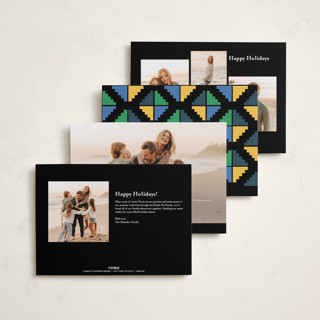 This is a ink kwanzaa cards with standard by Mansi Verma called kente printing on recycled smooth signature in standard